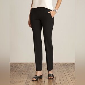 Anne Klein Black Straight Leg Pants